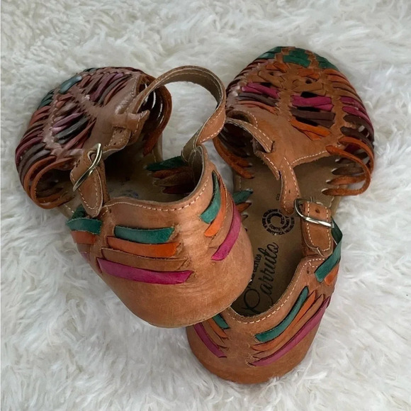 Colorful Leather Sandals - Picture 3 of 7